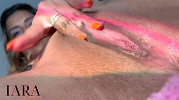 Colombian babe squirts wildly tight pussy orgasm close-up