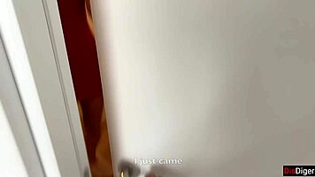 slutty wife moans on phone as lover unloads cum facial