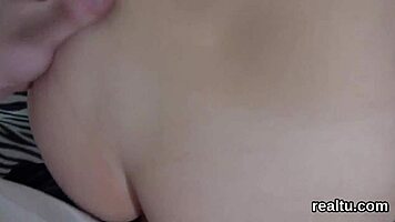 Perfect Czech teen gets clothes ripped off then hardcore POV shagged in mall shop