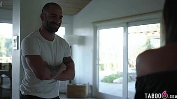 foreign stud's monster cock wets petite gianna dior's pussy