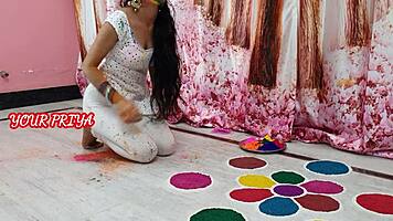 priya dives into wild holi fun with hot partner
