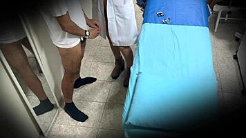 i spy on horny mexican nurse in office