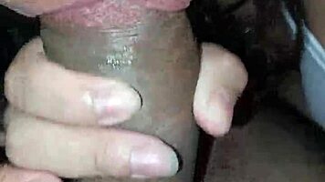 mi amigo's novia cheats sucking my huge cock can't resist her wet mouth