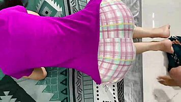 paid off horny amateur babe for her first time licking pussy then fucked tight virgin hole hard