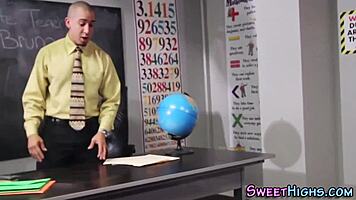 h teen gets jizzed hard in high definition after intense hardcore masturbation and uniform play