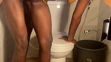 Homemade Bathroom Fun Through Sheer Fabric Reveals Hot British Action