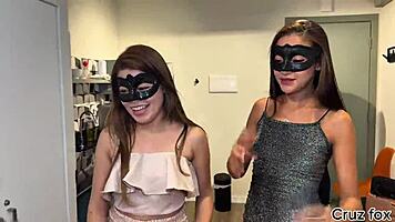 After the party, couples swap and one cums wildly on the other's wife