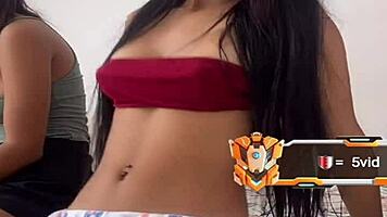 Heart pounds for petite Colombian brunette's allure