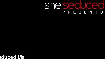 oh god the lesbian tutor licks wet pussy in lingerie scissoring frenzy!