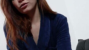 pregnant redhead natural beauty deepthroats till creamy finish pov 😍🥛