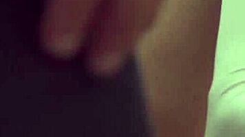 Brunette Teen Fingered to Orgasm Missionary