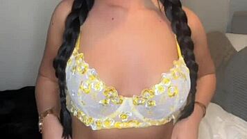 slutty british girlfriend masturbates to squirting orgasm