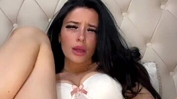 Horny British Coed Fingers Herself to Squirting Orgasm