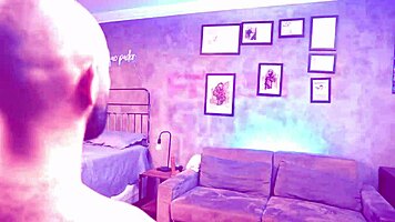 watching my latina girlfriend spread wet pussy masturbate with huge dildo buttplug till she cums