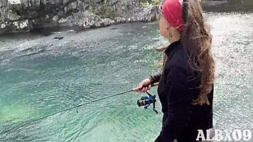 Hot Argentine babe fucked outdoors with massive facial cumshot!