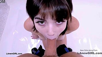 Producer Seduces Shy Brunette Model in Audition