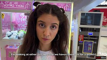 Game winner scores hot footjob creampie action