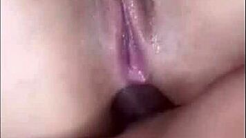 Sexy Colombian Latina Spreads For Tight Asshole Pounding And Creampie