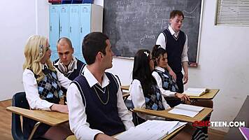 innocent student explores free use classroom fantasies