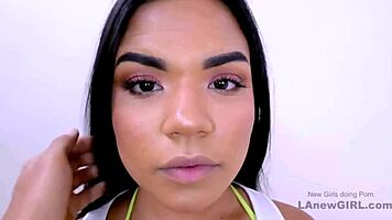 Sexy latina model pounded hard in pov casting couch audition
