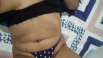 hot teen waits naked on bed fingering tight pussy for rough fuck