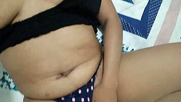 hot teen waits naked on bed fingering tight pussy for rough fuck