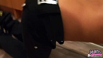 tight jean shorts cling to my redhead babe pussy perfectly