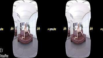 antonia sainz teases with pee solo dildo vibrator on czech sofa