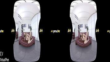 antonia sainz teases with pee solo dildo vibrator on czech sofa