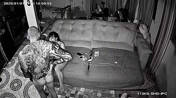 muscular bodybuilder pounds brazilian latina in hotel