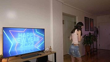 hot 18+ couple: fuck hard at party for facial finish?