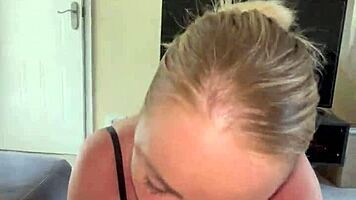 Step Mom Blows Huge Dick Deepthroat Then Tits Jump on Monster Cock