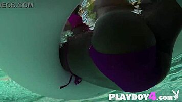 Sexy Petite Ebony Milf Big Tits Ass Washes Acura NSX in Garage