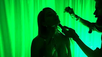 Yaira Touches Tits and Pussy While Brushing Hair in House