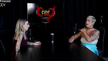 just joana sizzles in fire cast highlights with baby fire sheer red