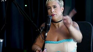 just joana sizzles in fire cast highlights with baby fire sheer red