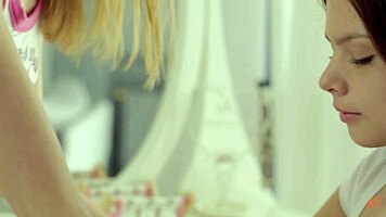 shanty a's alluring teen presence captivates fully