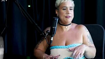 just joana sizzles in fire cast highlights with baby fire sheer red