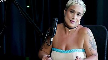 just joana sizzles in fire cast highlights with baby fire sheer red