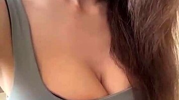 my wife flashes her massive natural tits and huge nipples to everyone