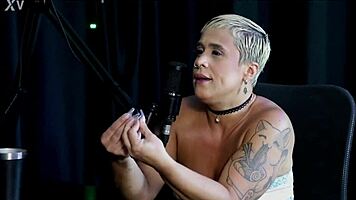 just joana sizzles in fire cast highlights with baby fire sheer red