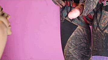 alt girl straps on for wild lesbian fuck with tattooed babe 🔥💦