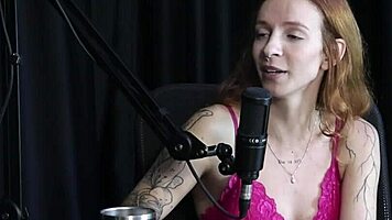 Debora Esteves teases in wild see-through red interview full of Brazilian putaria part 5