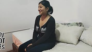 Fresh 18-Year-Old Latina Brunette Eager for Intense Cock Riding Session