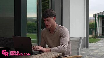 muscular bodybuilder rims tall olivia westsun's tight asshole in escape