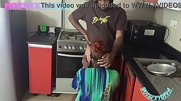 honey your dick too sweet cant say no kitchen fuck