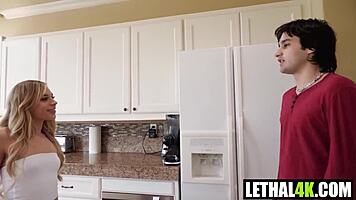 Petite Aria Valencia Begs: Ricky Spanish Pound Babysitter Harder!
