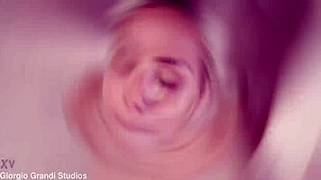 Veronica Leal gags on 4on1 DAP deepthroat with rough manhandle gapes and swallow