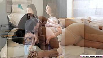 i rub and lick colleague's wet hairy pussy to orgasm