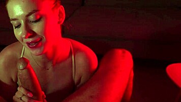 private tutor drops book for sneaky deepthroat pov dick suck